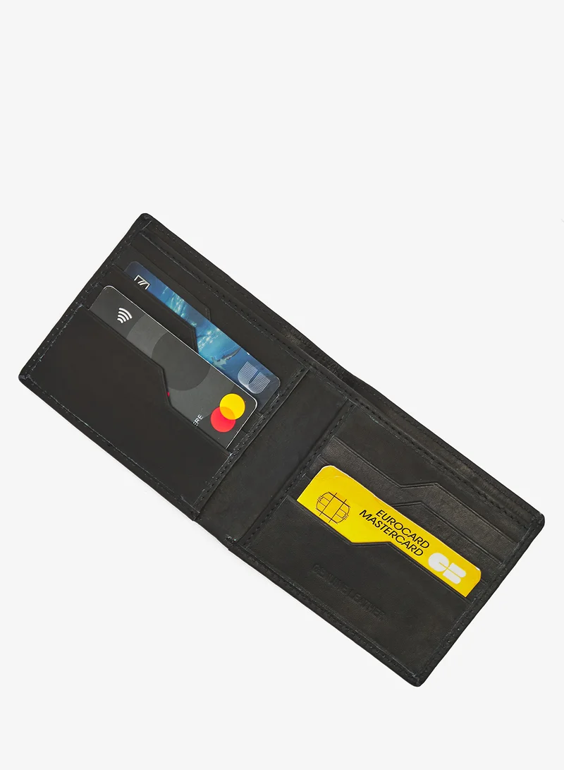 روبرت وود محفظة جلد طبيعي قابلة للطي بشعار حصان